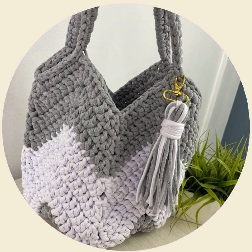 Bolsos en trapillo Crochet - curso como hacerlo