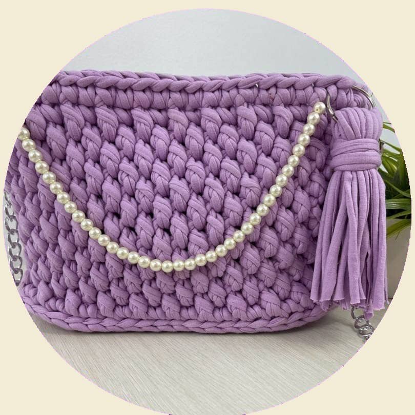 Bolsos en trapillo Crochet - curso como hacerlo